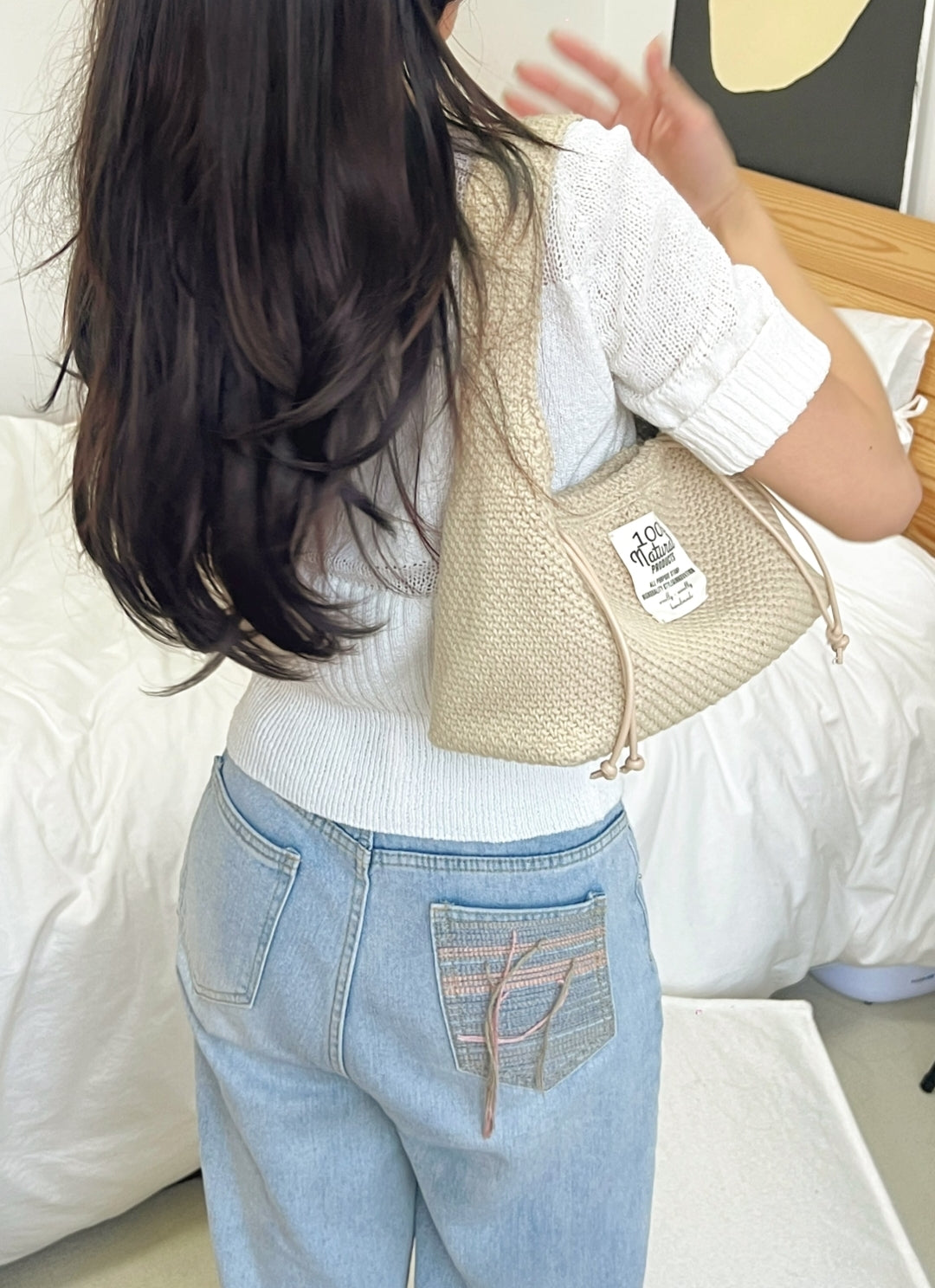 Handmade Linen Woven Bag
