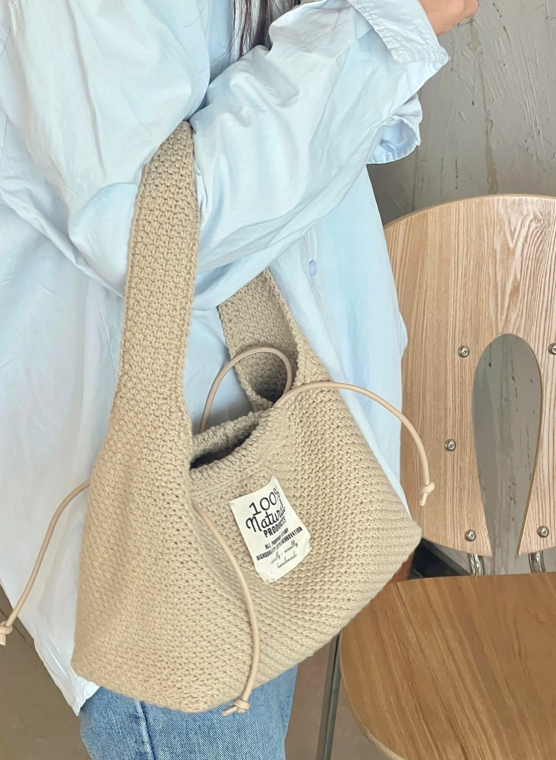 Handmade Linen Woven Bag